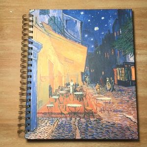 Art sketchbook Van Gogh cafe 8x10 tear out pages